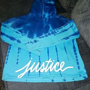 Justice blue tye dye